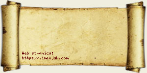 Isidor Unjić vizit kartica